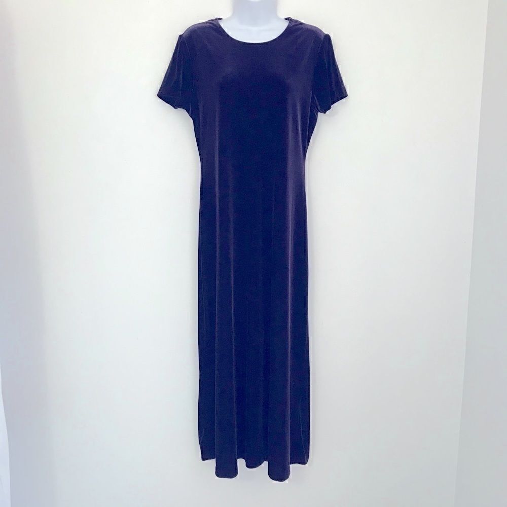 Gorgeous Luxurious Purple Large Slip On Long Dress